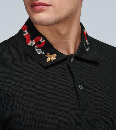 snake clothing gucci|gucci polo shirt snake collar.